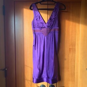 Purple Silk Dress